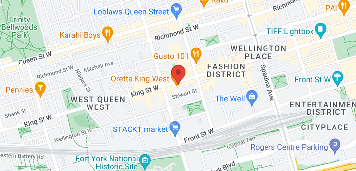 map of #819 -629 KING ST